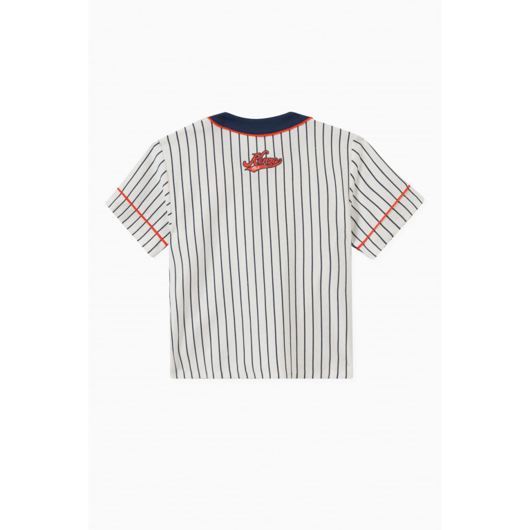 KENZO KIDS - Baseball Logo Shirt in Organic Cotton