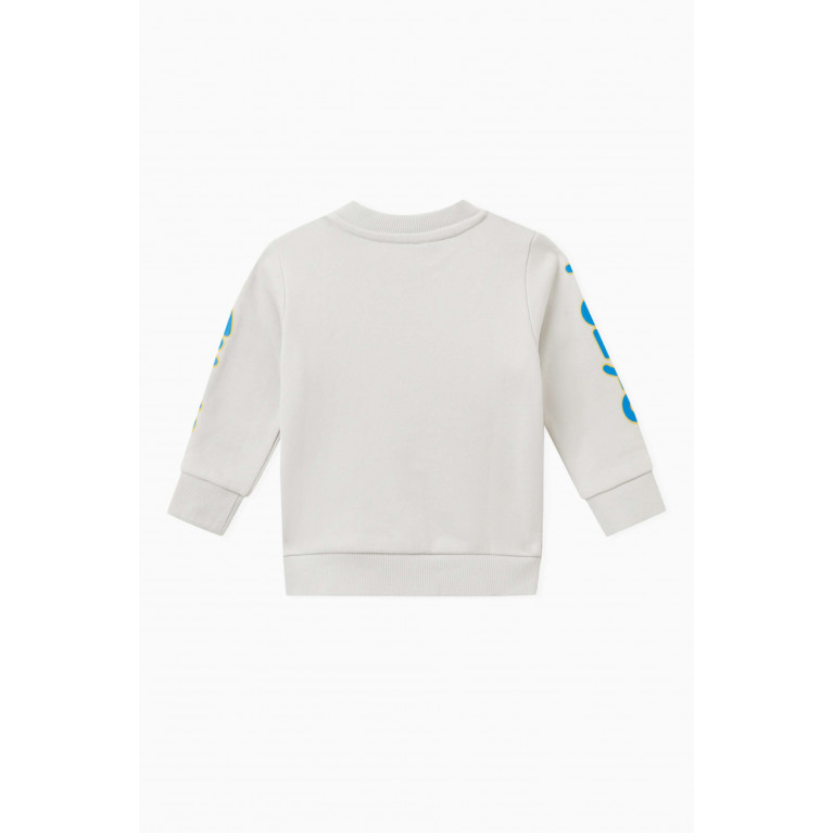 KENZO KIDS - Graphic Logo Sweatshirt in Cotton Blend Jersey