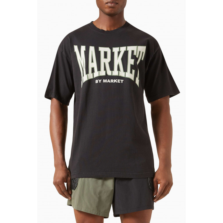 Market - Persistent Logo T-shirt in Cotton-jersey Black