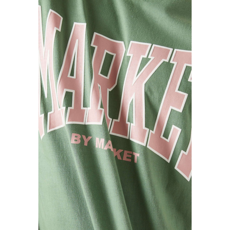 Market - Persistent Logo T-shirt in Cotton-jersey Green
