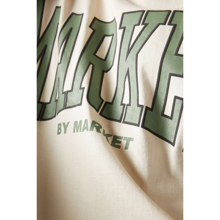 Market - Persistent Logo T-shirt in Cotton-jersey Neutral