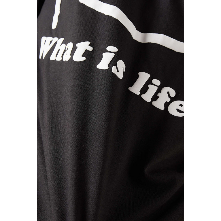 Market - What is Life T-shirt in Cotton-jersey Black