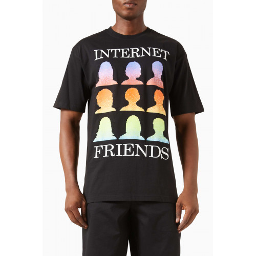 Market - Internet Friends T-shirt in Cotton-jersey Black