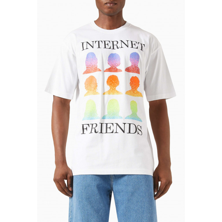 Market - Internet Friends T-shirt in Cotton-jersey White