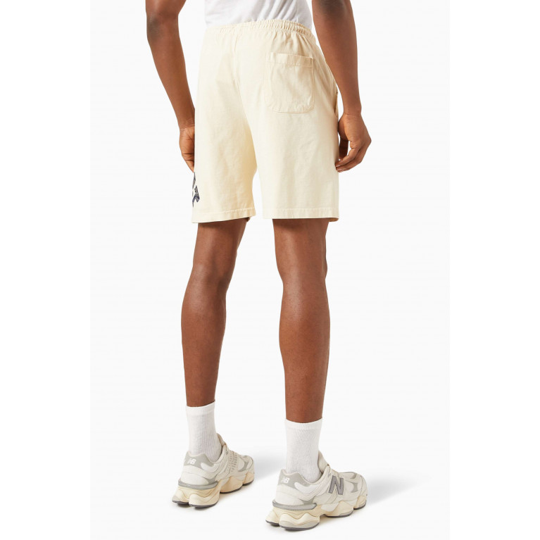 Market - Rug Dealer Arc Embroidered Shorts in Cotton-jersey Neutral