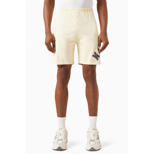 Market - Rug Dealer Arc Embroidered Shorts in Cotton-jersey Neutral