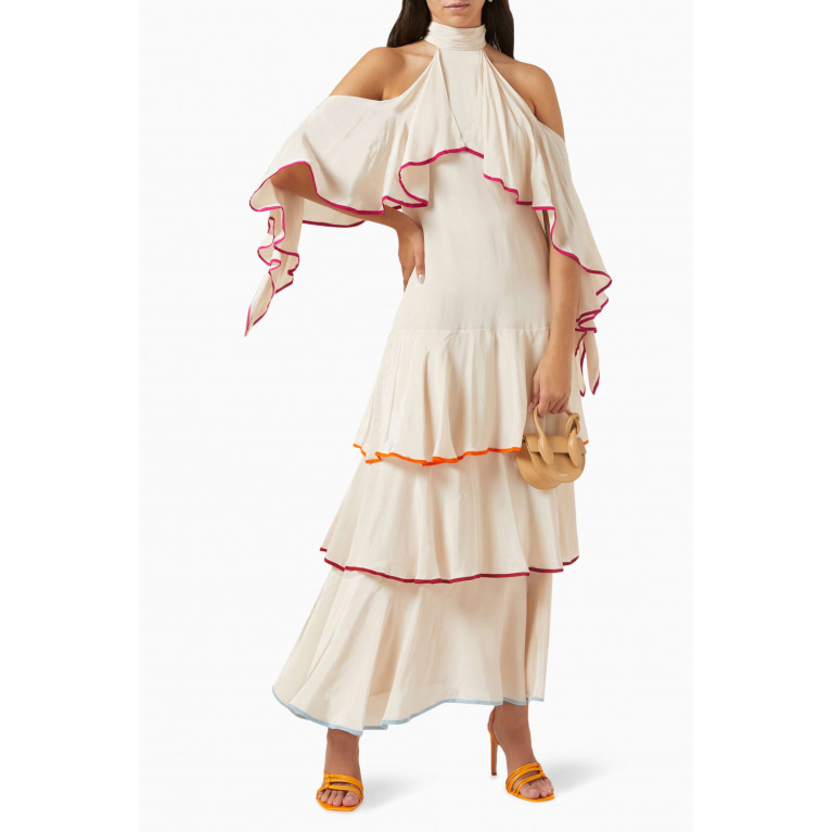 Twinkle Hanspal - Alice Tiered Dress in Crepe