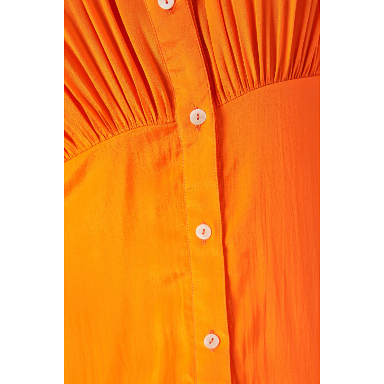 Twinkle Hanspal - Sierra Shirt Dress in Crepe Orange