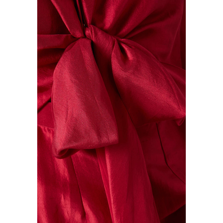 Twinkle Hanspal - Victoria Tie-up Dress in Silk