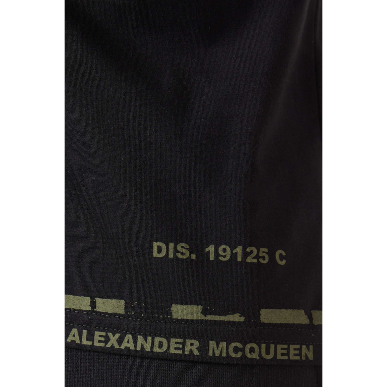Alexander McQueen - Logo Graffiti-print T-shirt in Organic Cotton-jersey