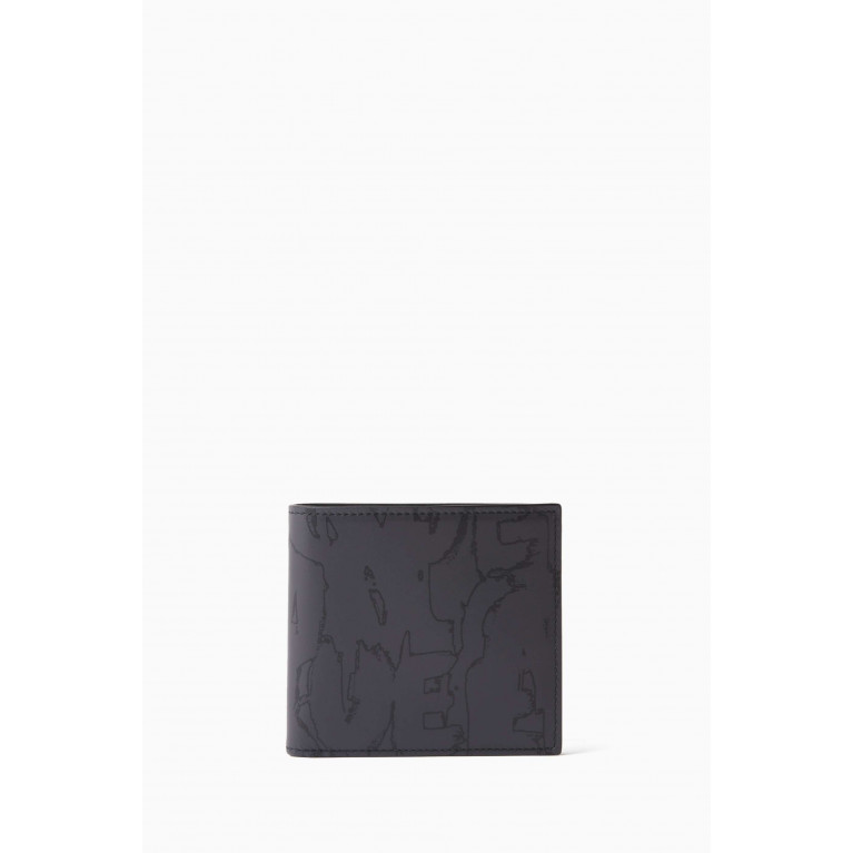 Alexander McQueen - Graffiti Bi-fold Wallet in Calf Leather