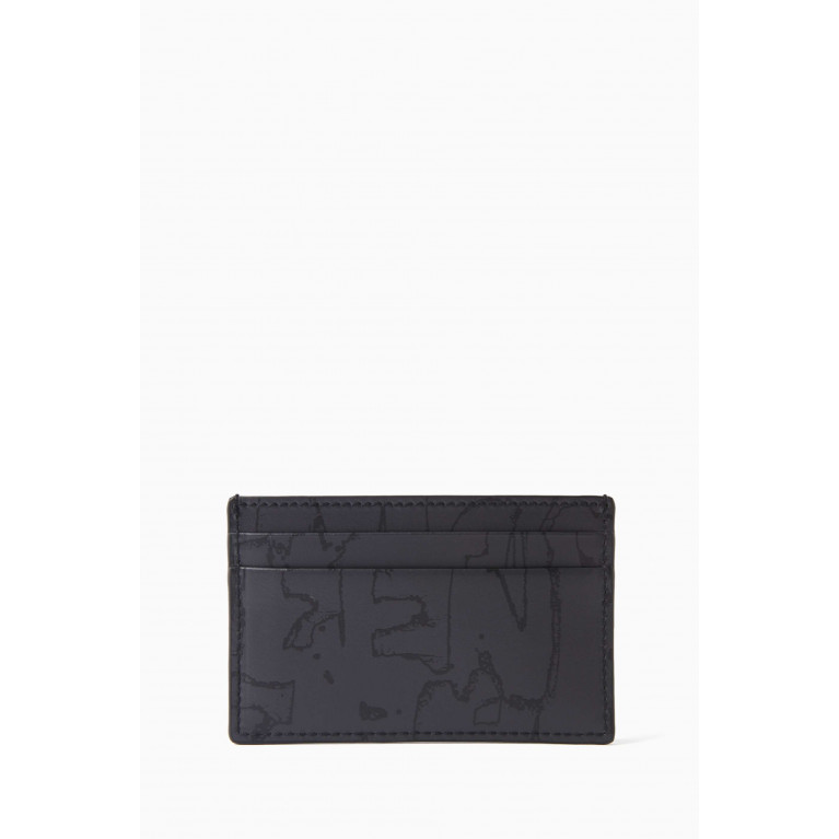 Alexander McQueen - Graffiti Card Holder in Calf Leather