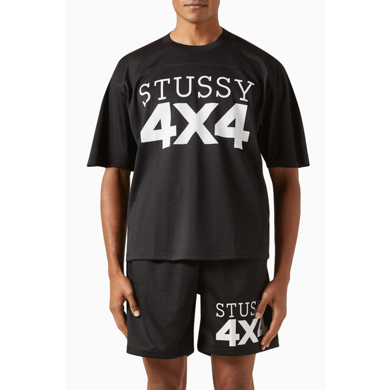 Stussy - Football T-shirt in Mesh Jersey