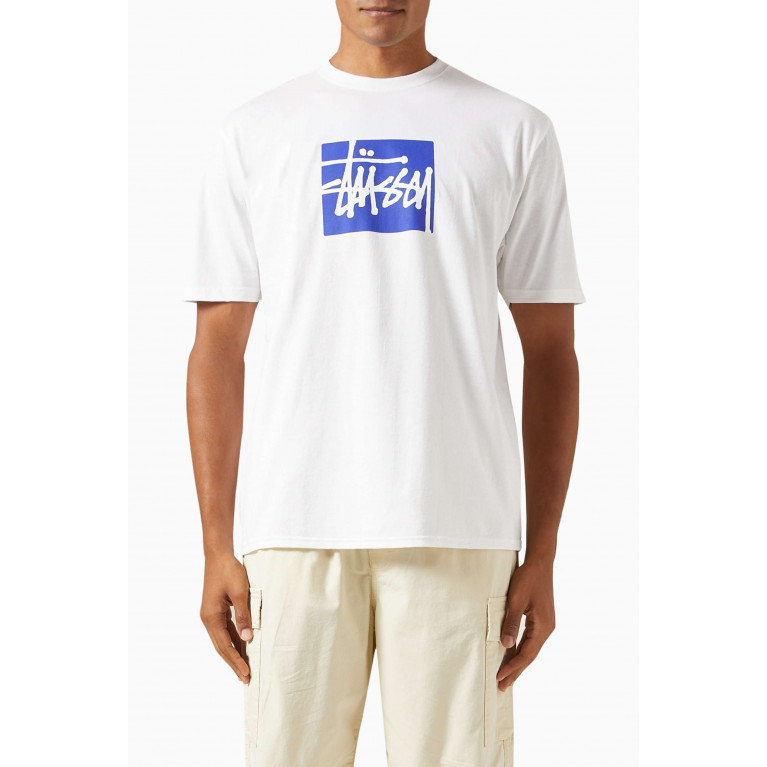 Stussy - Stock Box T-shirt in Cotton Jersey