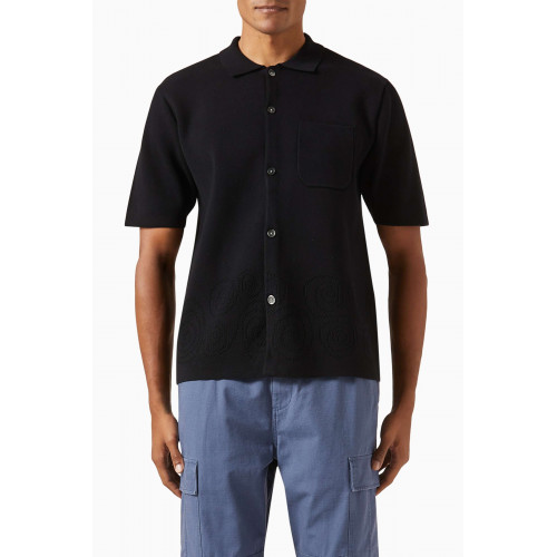 Stussy - Buttoned Shirt in Jacquard Knit