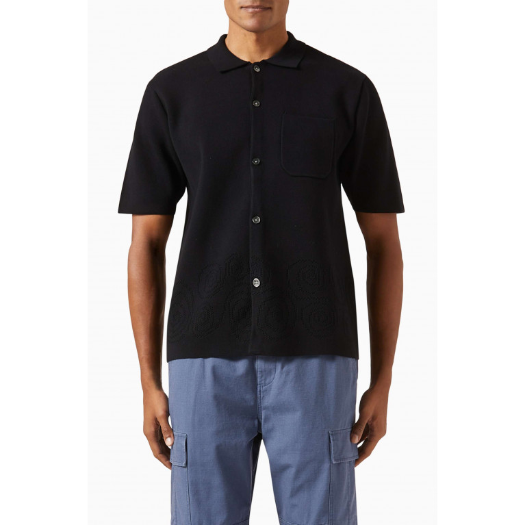 Stussy - Buttoned Shirt in Jacquard Knit