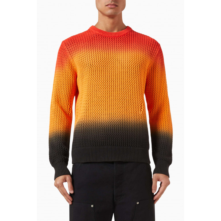 Stussy - Pigment Dyed Sweater in Cotton Knit Multicolour