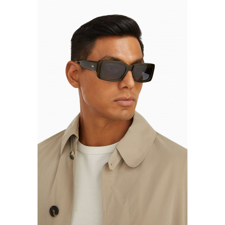 Komono - Wes Rectangular Sunglasses in Eco Acetate