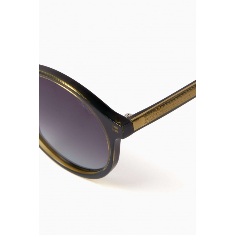Komono - Archie Grand Round Sunglasses in Eco Acetate