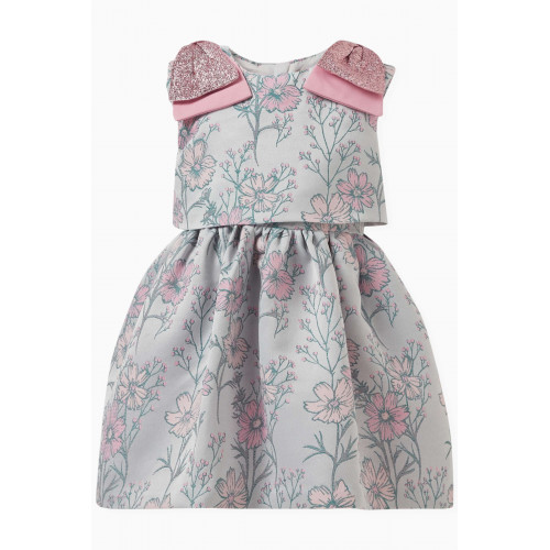 Hucklebones - Floral-motif Tiered Dress in Polyester