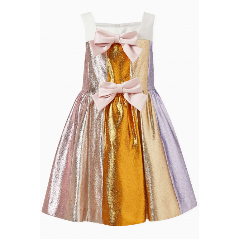 Hucklebones - Rainbow Strappy Dress in Acetate-blend