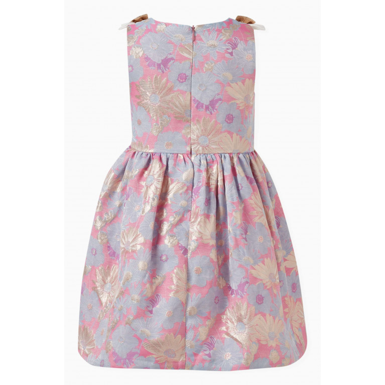 Hucklebones - Floral Bow Dress in Polyester