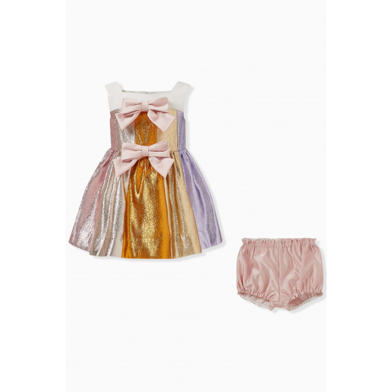 Hucklebones - Rainbow Strappy Dress in Acetate-blend