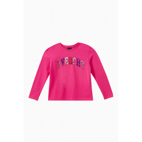 Givenchy - Sequin Logo T-shirt in Cotton