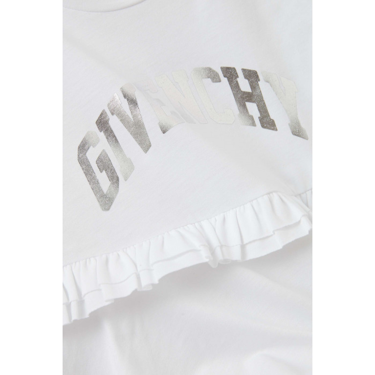 Givenchy - Curved Logo Dress in Cotton