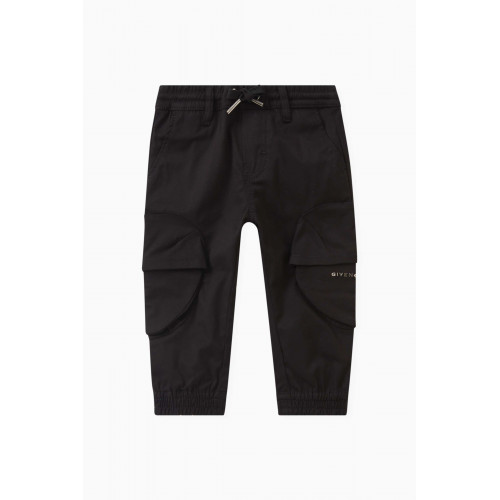 Givenchy - Logo Print Cargo Trousers in Cotton