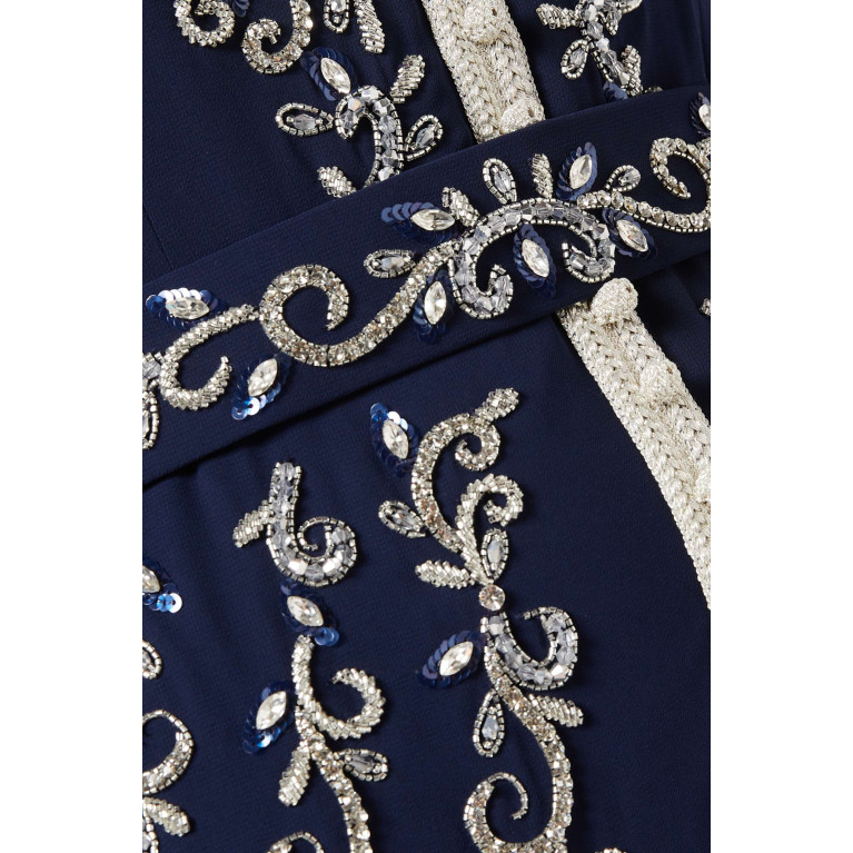 Eleganza La Mode - Embroidered Gown in Chiffon