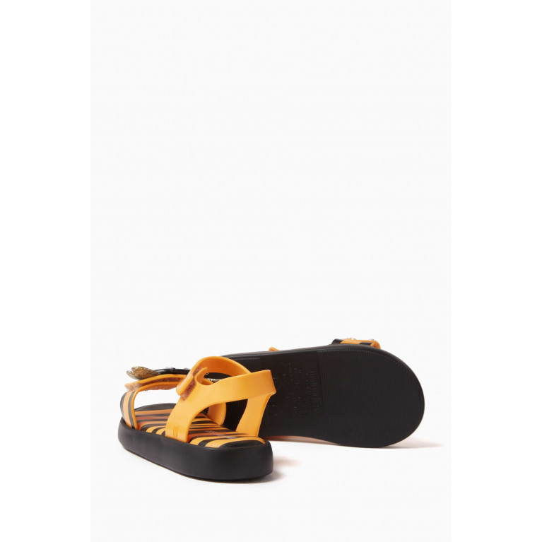 Mini Melissa - Bee-motif Jump Bugs Sandals in PVC Multicolour