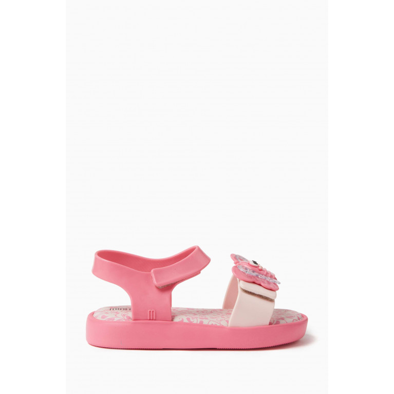 Mini Melissa - Ladybug Jump Bugs Sandals in PVC Pink