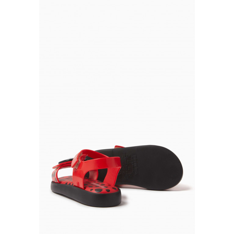 Mini Melissa - Ladybug Jump Bugs Sandals in PVC Red