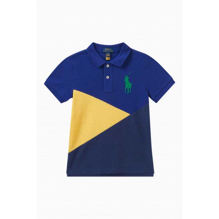 Polo Ralph Lauren - Colour-block Polo Shirt in Cotton