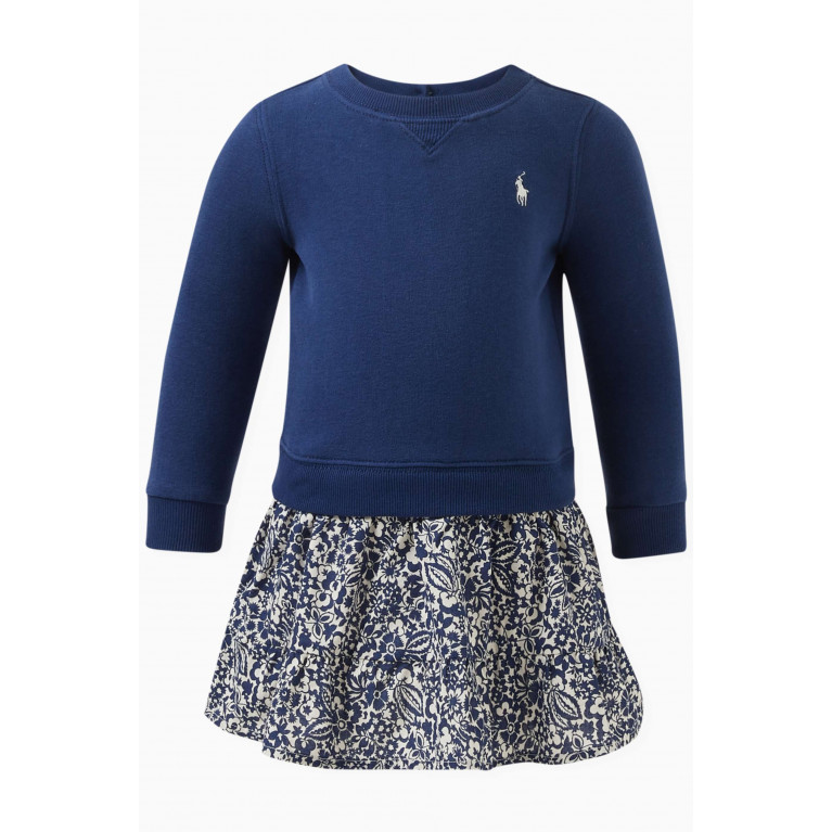 Polo Ralph Lauren - Logo-embroidered Dress & Bloomers in Cotton