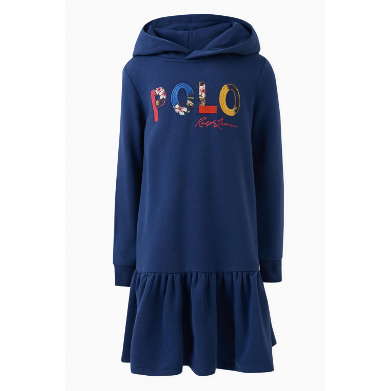 Polo Ralph Lauren - Logo Hoodie Dress in Cotton Jersey