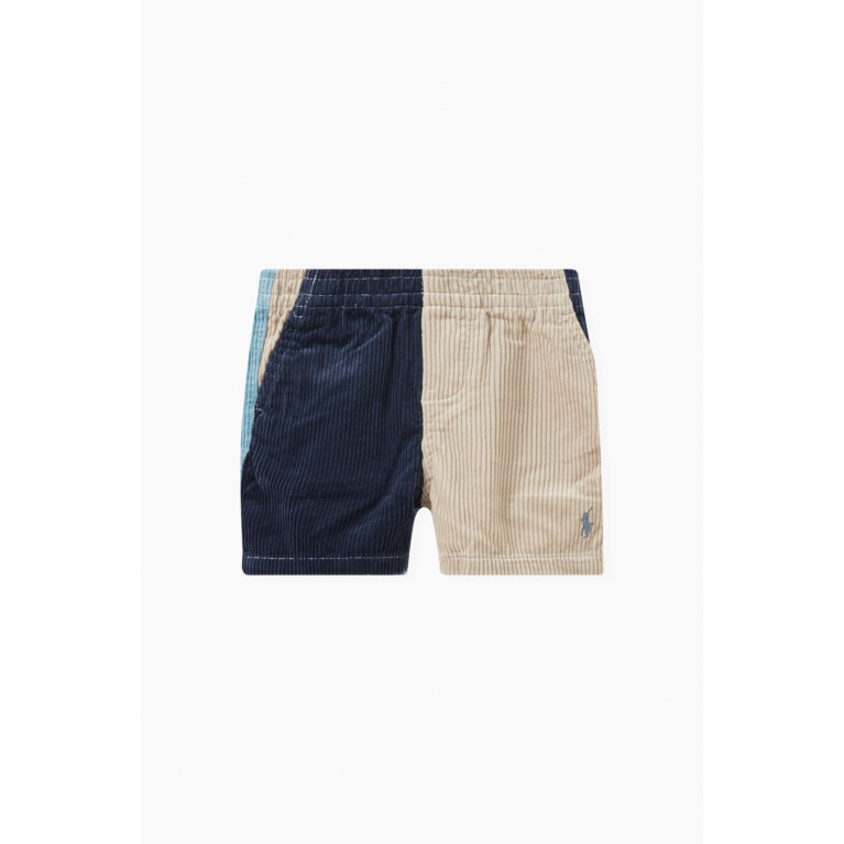 Polo Ralph Lauren - Colourblock Corduroy Shorts in Cotton