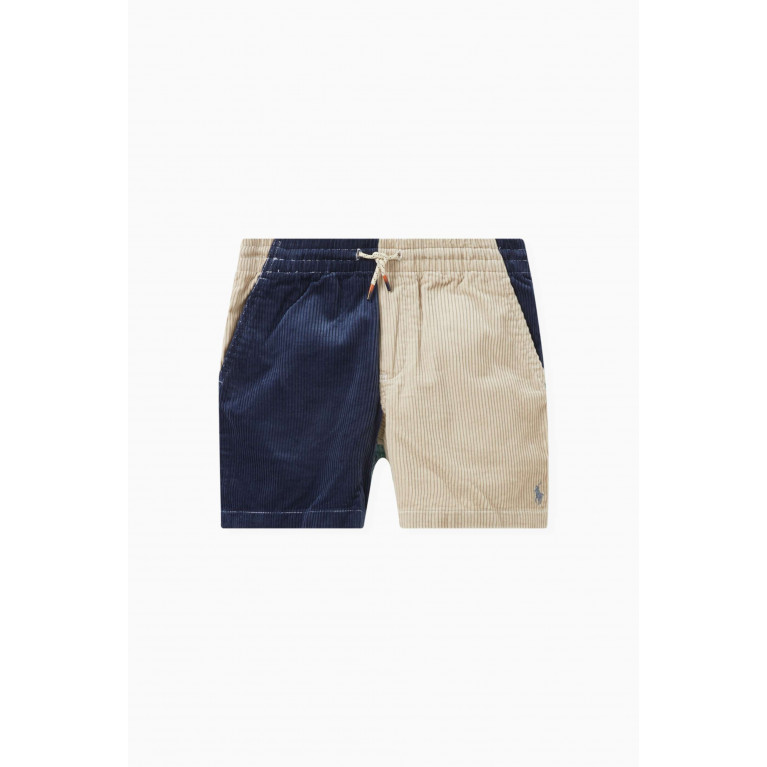 Polo Ralph Lauren - Colour-block Corduroy Shorts in Cotton
