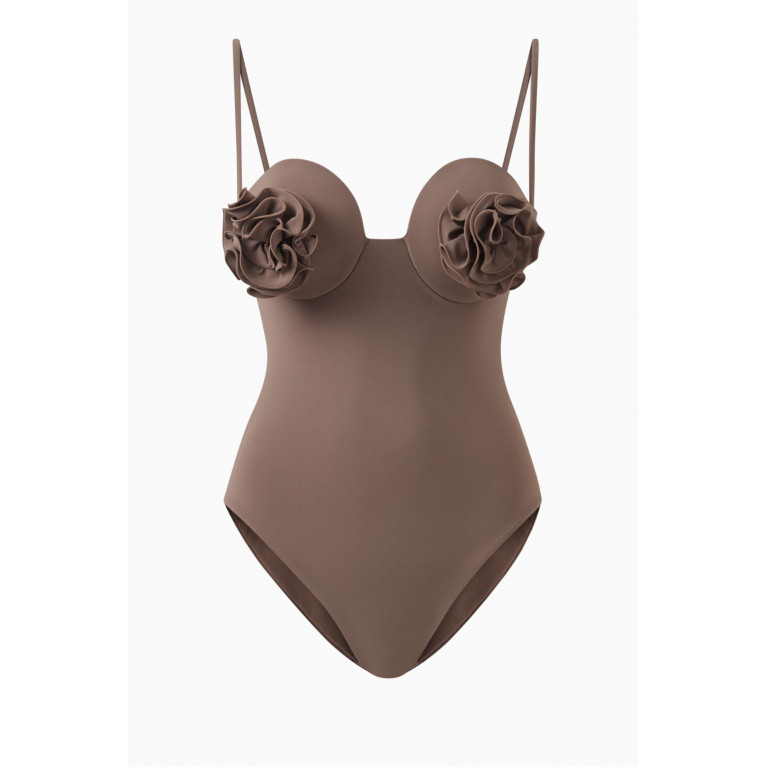 Magda Butrym - Flower Bustier One-piece Swimsuit