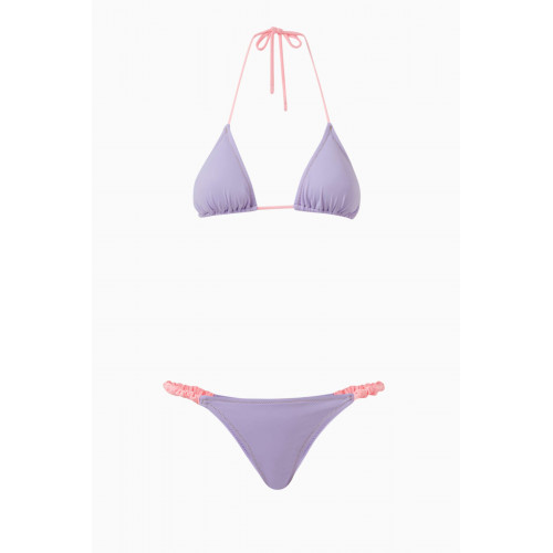 Reina Olga - Scrunchie Bikini Set Purple