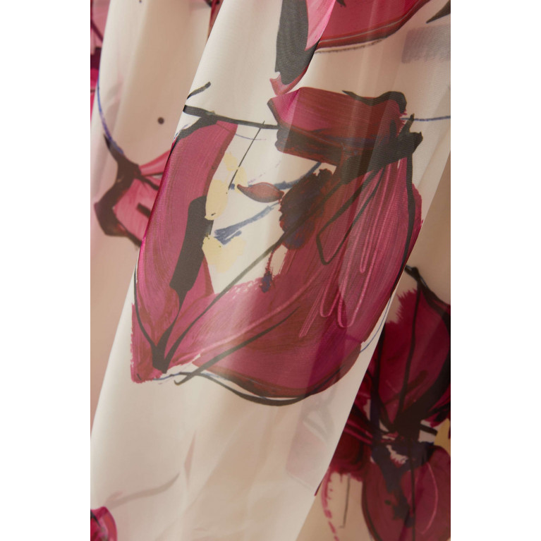 Aje - Cordelia Corseted Maxi Dress in Linen-blend