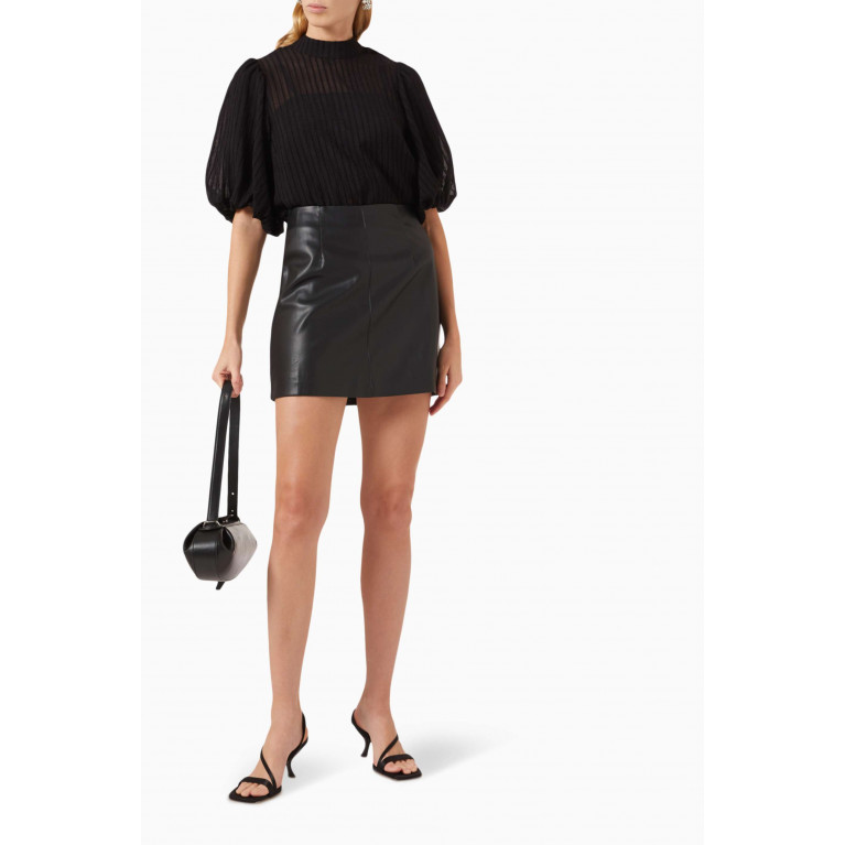Minkpink - Lani Mini Skirt in Faux-leather