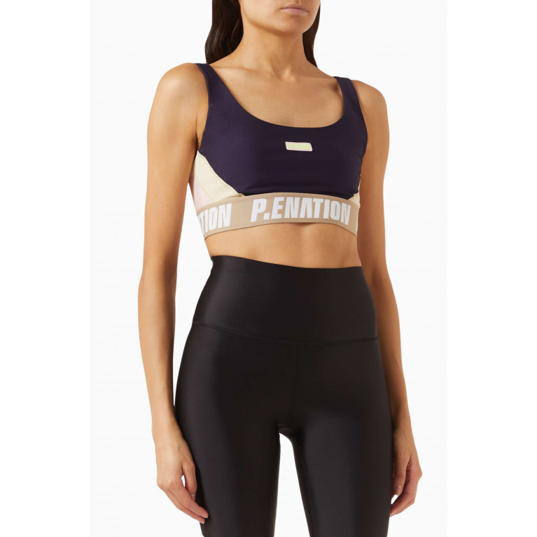 P.E. Nation - Left Field Sports Bra in Recycled-polyester