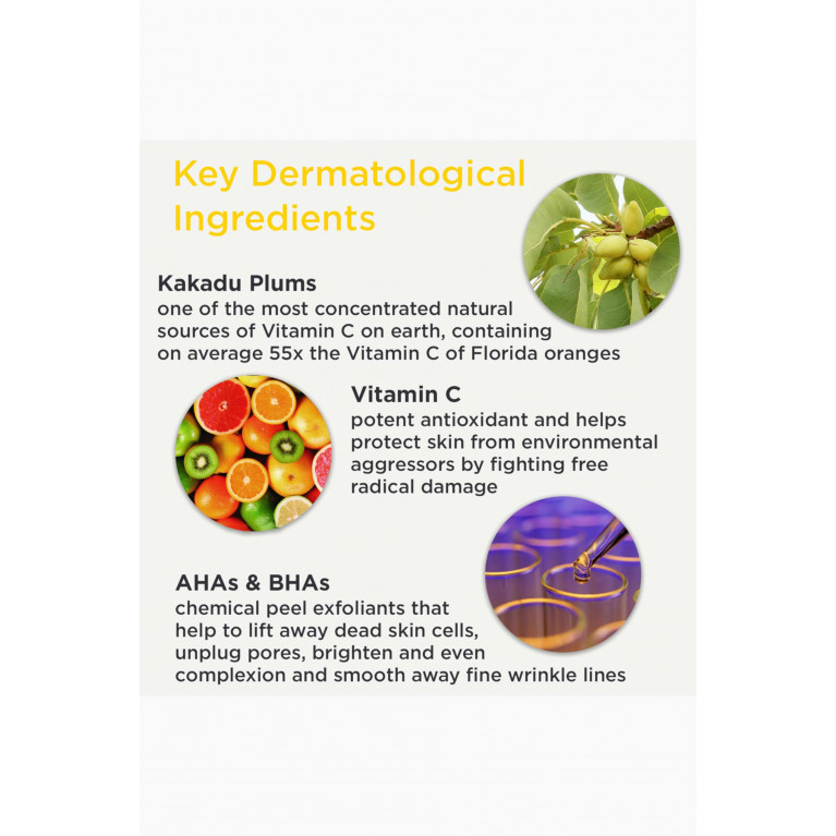 DERMAdoctor - Kakadu C Intensive Vitamin C Peel Pad With Ferulic Acid & Vitamin E, 30Sachets