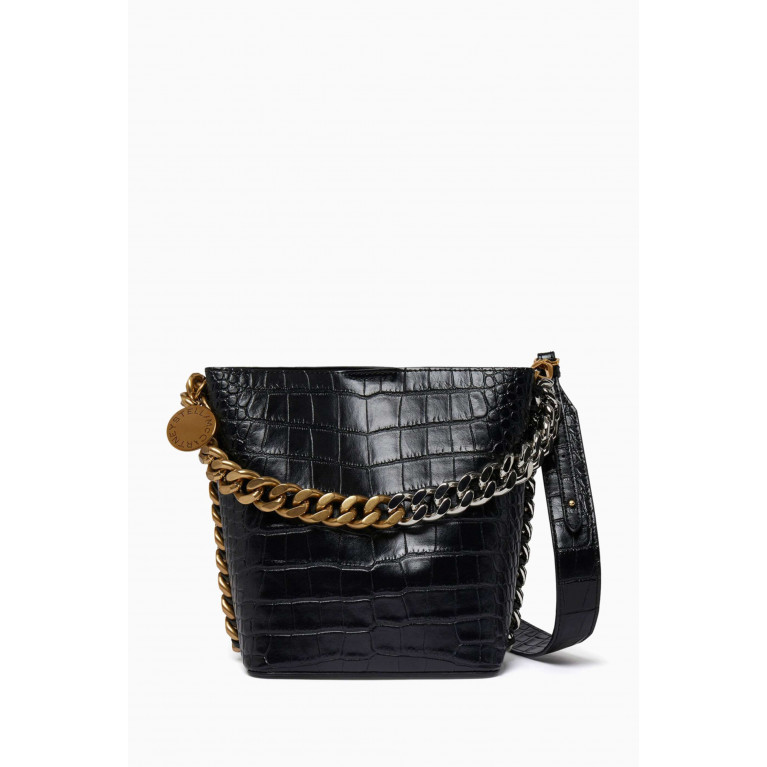 Stella McCartney - Croc-embossed Bucket Bag in Faux Leather