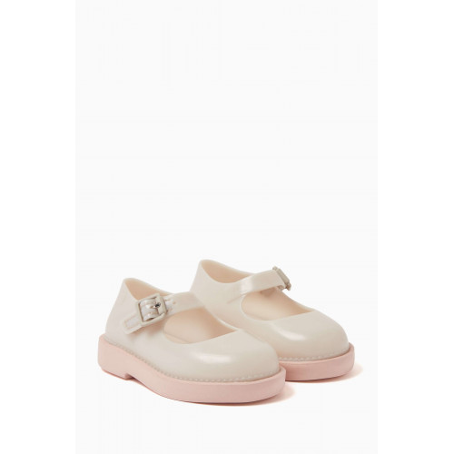 Mini Melissa - Lola II Ballerina Flats in Melflex® PVC Pink