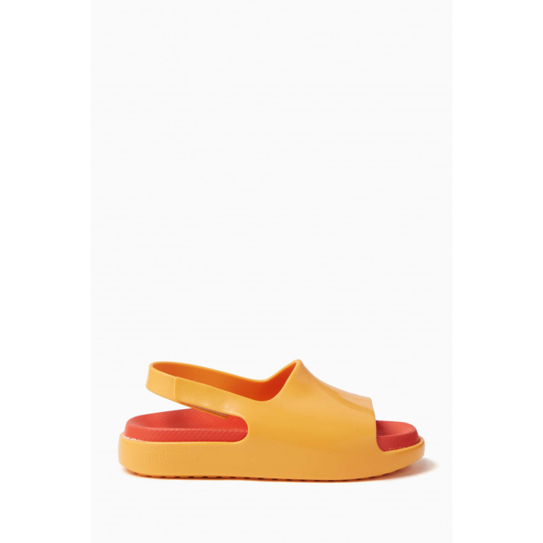 Mini Melissa - Cloud Sandals in Melflex® PVC Orange