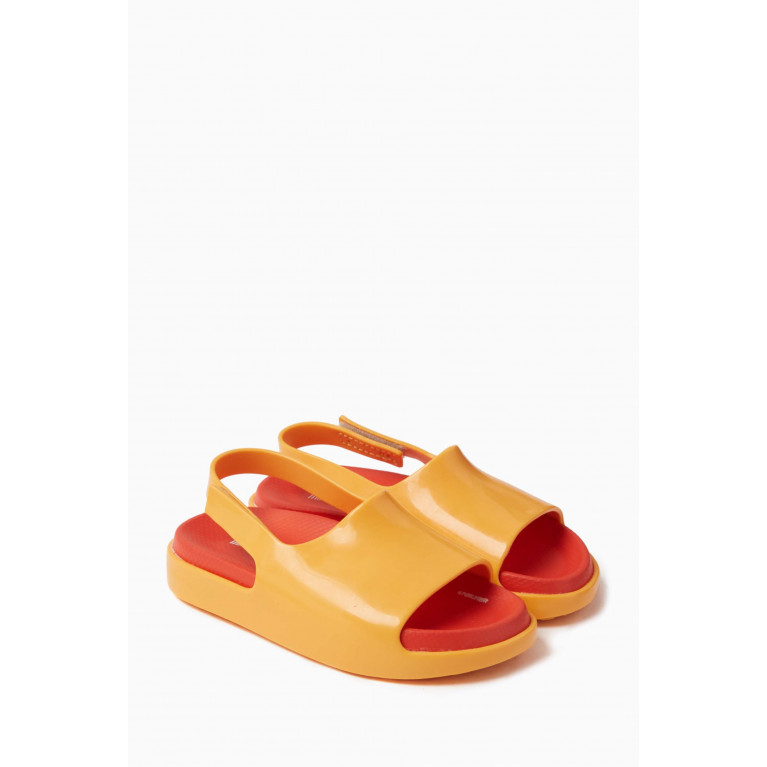 Mini Melissa - Cloud Sandals in Melflex® PVC Orange