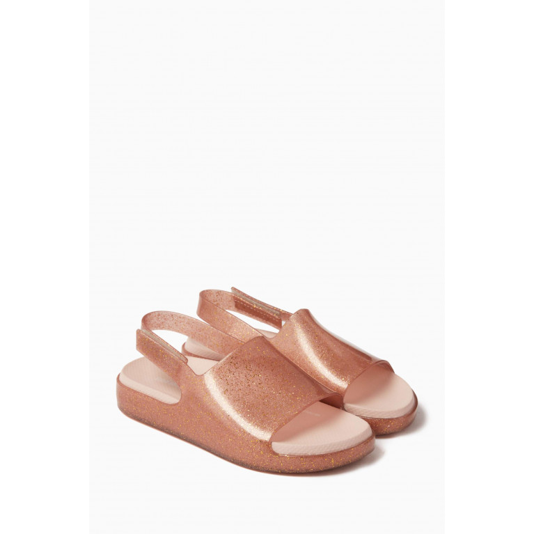 Mini Melissa - Cloud Sandals in Melflex® PVC Gold